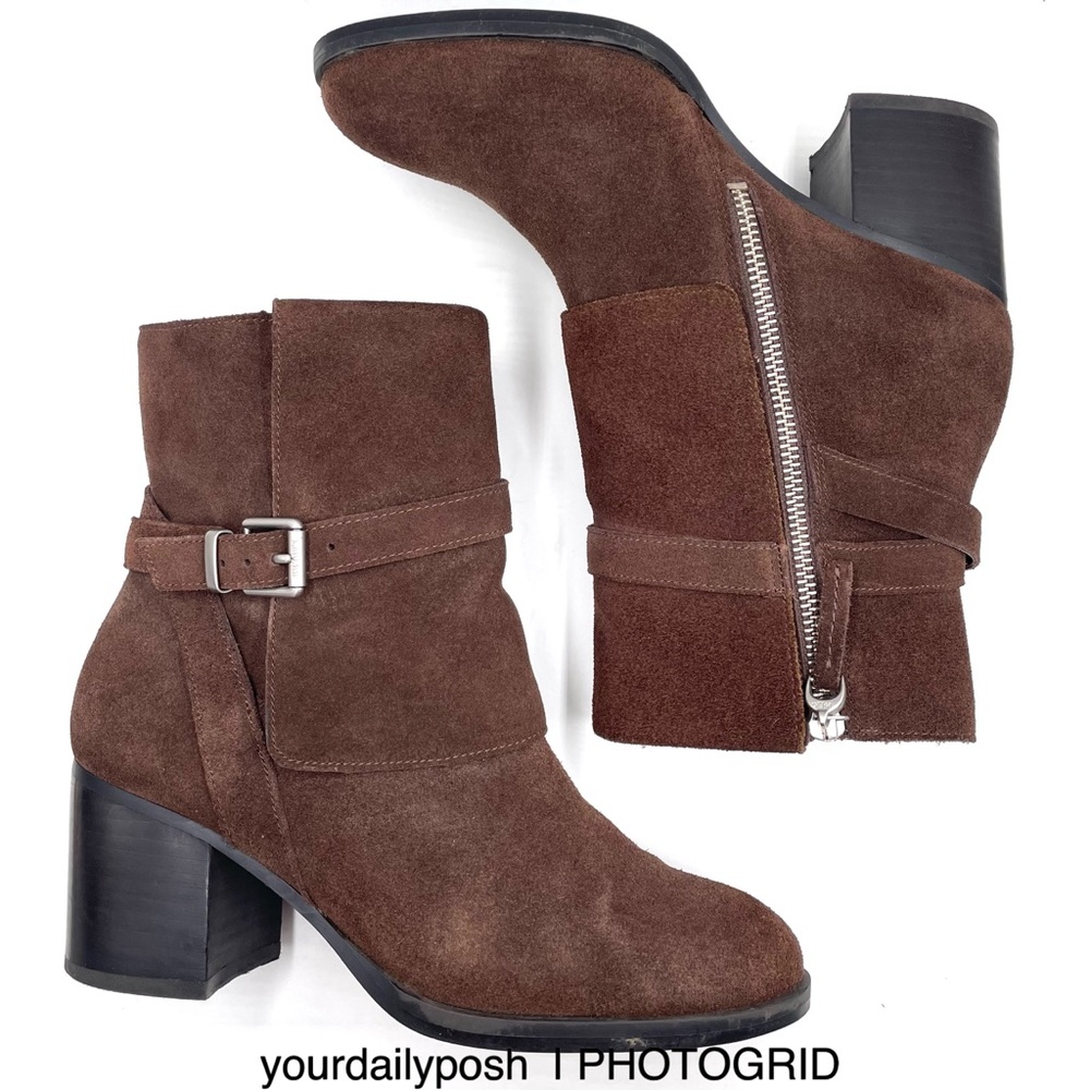 Lauren Ralph Lauren brown suede Gilda ankle boots US women’s size 6B